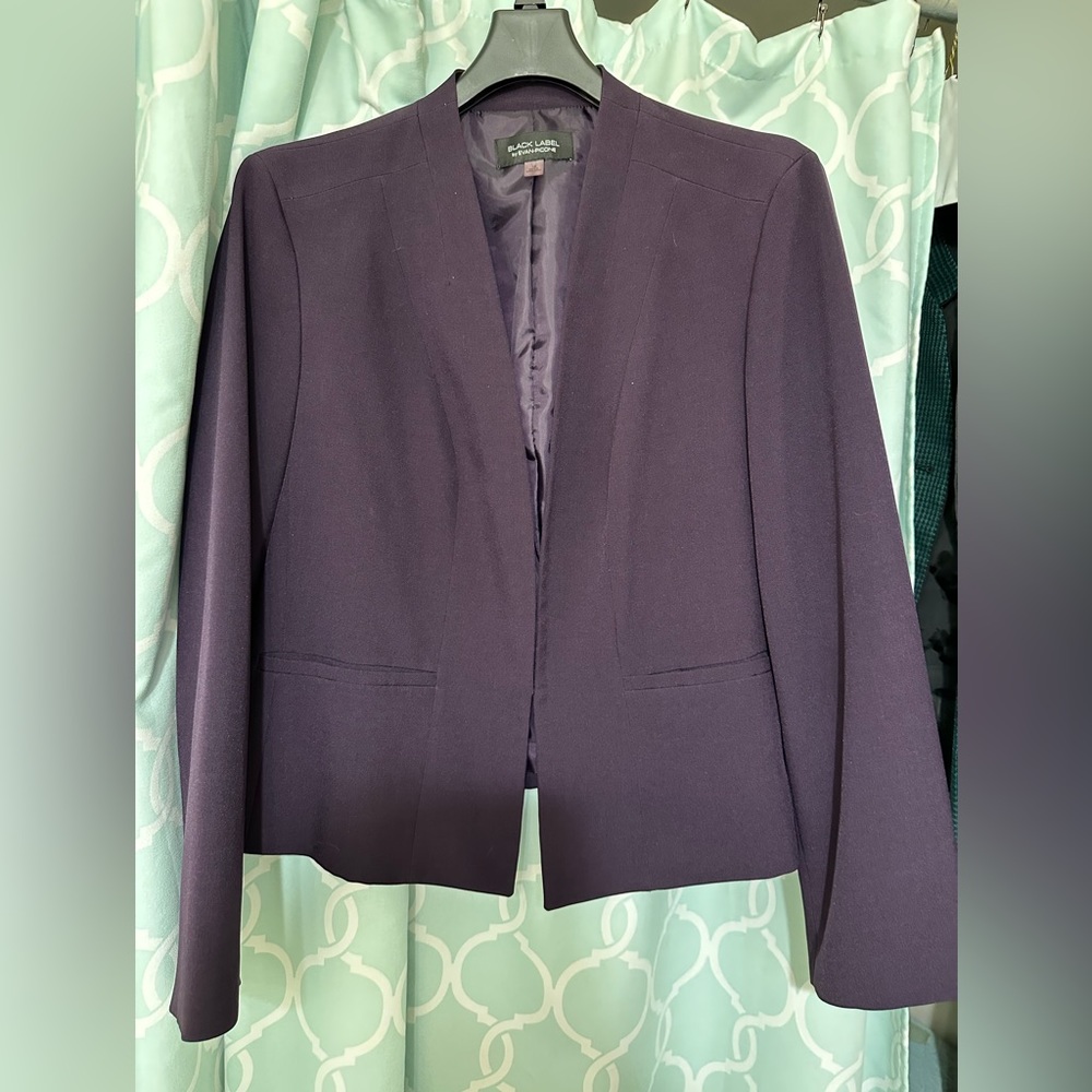 Evan Picone plum colored jacket size 18